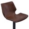 Armen Living Zuma Adjustable Swivel Metal Barstool in Vintage Coffee Faux Leather and Black Metal Finish LCZUBAVCBL - alternate 2